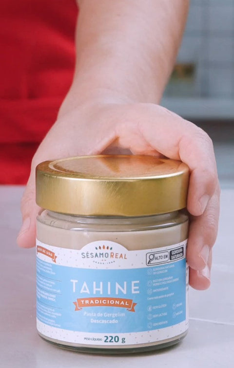 Do café da manhã ao jantar: o Tahine Tradicional Sésamo Real é pura nutrição!