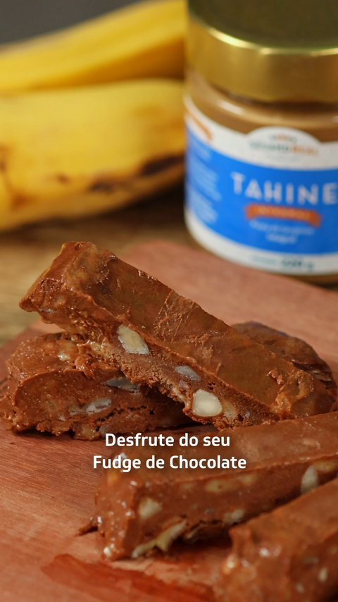 Fudge de Banana com Chocolate e Tahine Integral Sésamo Real