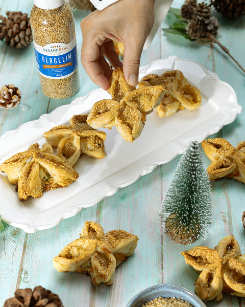 Flores de Natal com Ricota e Espinafre! 🎄✨